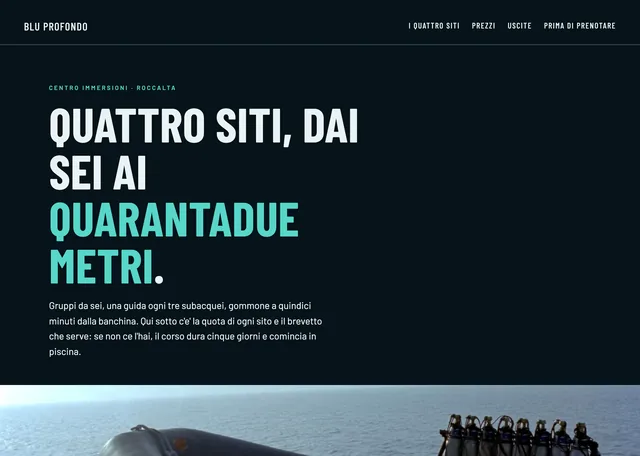 Anteprima: Le immersioni